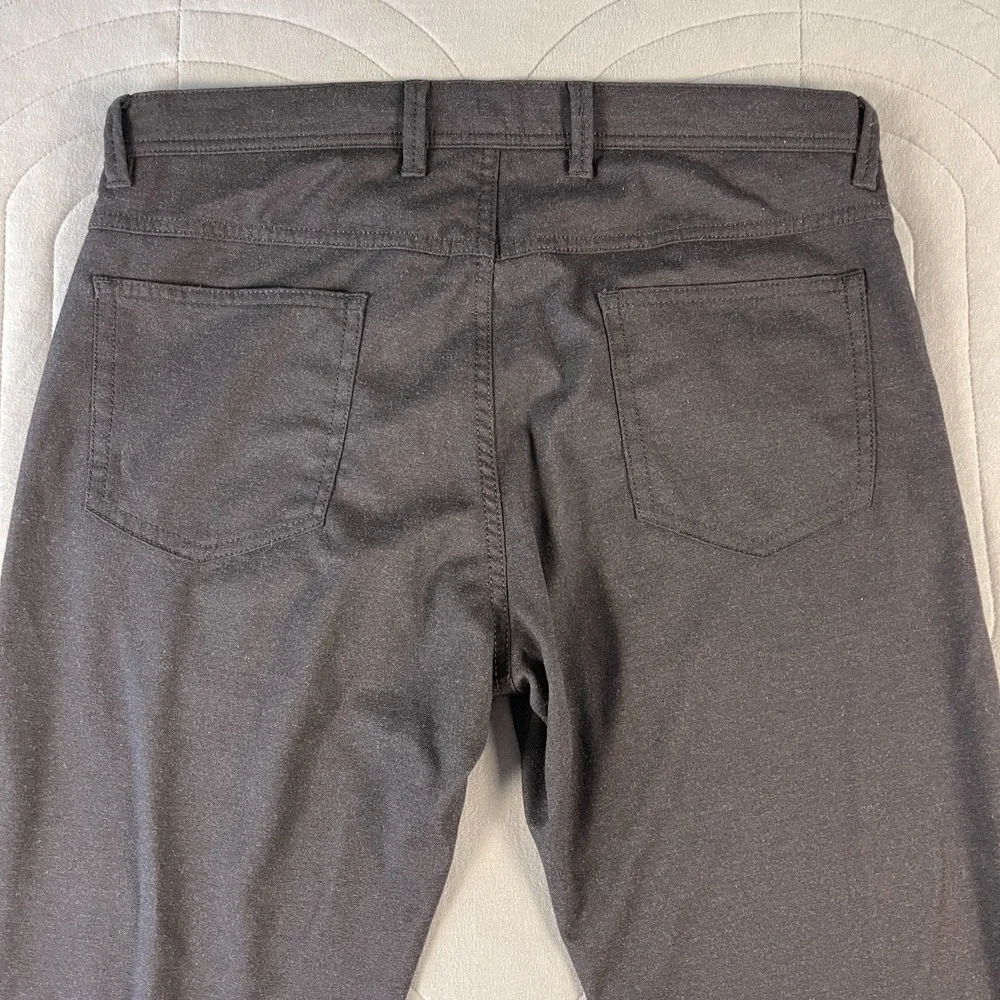 The Mens Store Bloomingdale's Pants 33x32 Tailored Fit Gray Stretch Dress Casual